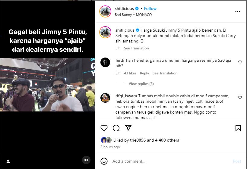 Baru Meluncur, Harga Suzuki Jimny 5 Pintu Digoreng hingga Rp 520 Juta