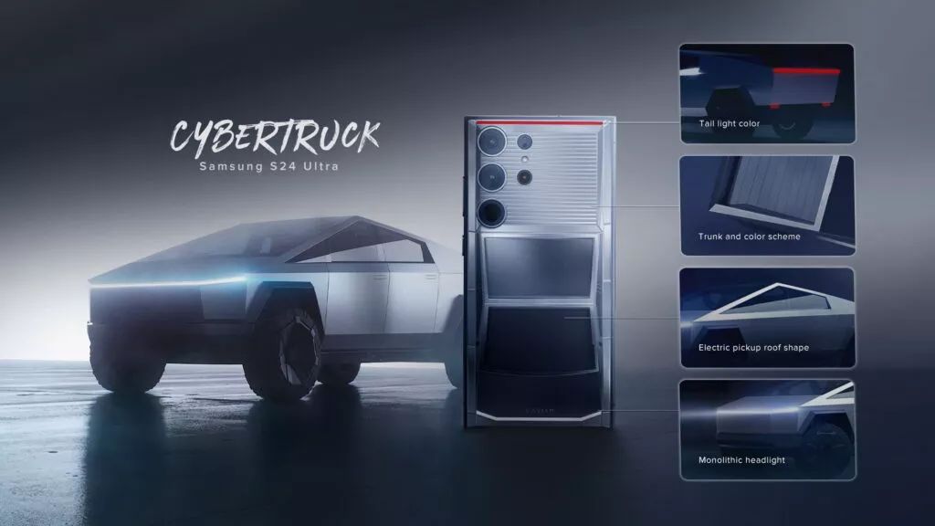 Siapkan Uang Rp 136 Juta, Handphone Samsung S24 Ultra Bergaya Tesla Cybertruck Ini Bisa Kamu Miliki