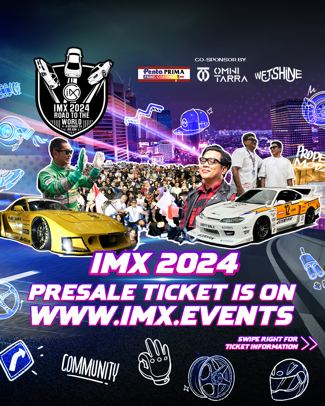 Tiket IMX 2024 Early Bird Presale 1 Resmi Dibuka, Berhadiah 3 Mobil Modifikasi