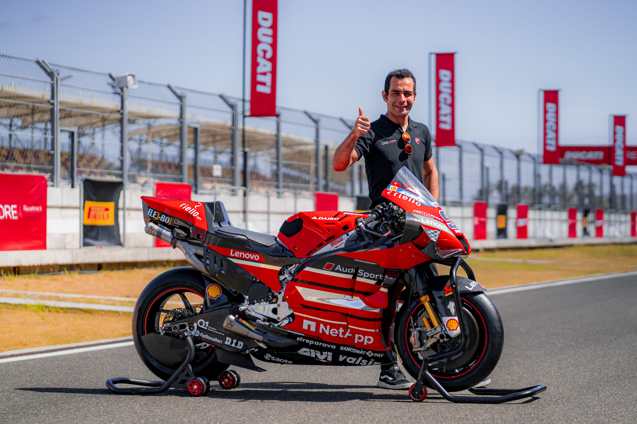 Pembalap Ducati Danilo Petrucci Bernostalgia dengan Desmosedici GP20 di Lintasan Mandalika