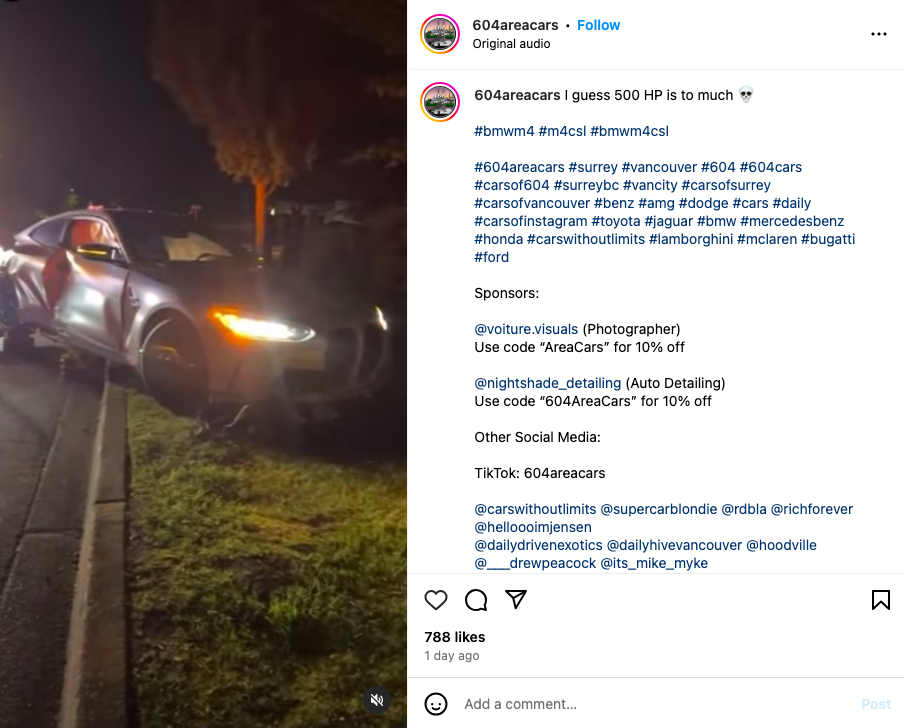 BMW M4 Langka Babak Belur akibat Balap Liar