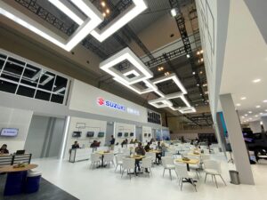 Suasana Area Belakang Booth Suzuki pada pukul 18.42 (25/7).