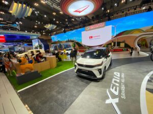 Suasana Booth Daihatsu pada pukul 18.44 (25/7).