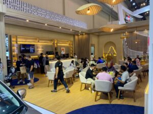 Suasana Area Belakang Booth Subaru pada pukul 18.51 (25/7)