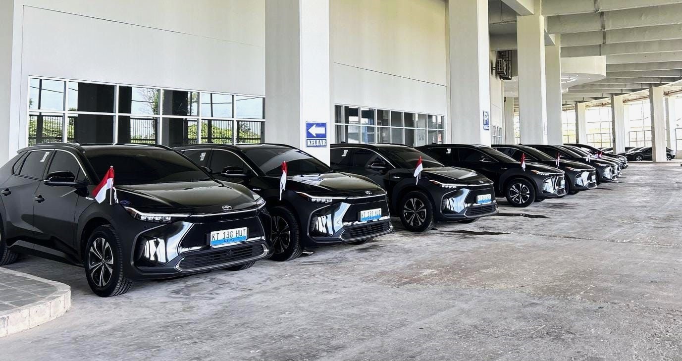40 Mobil Listrik Toyota bZ4X Dukung HUT RI ke-79 di IKN
