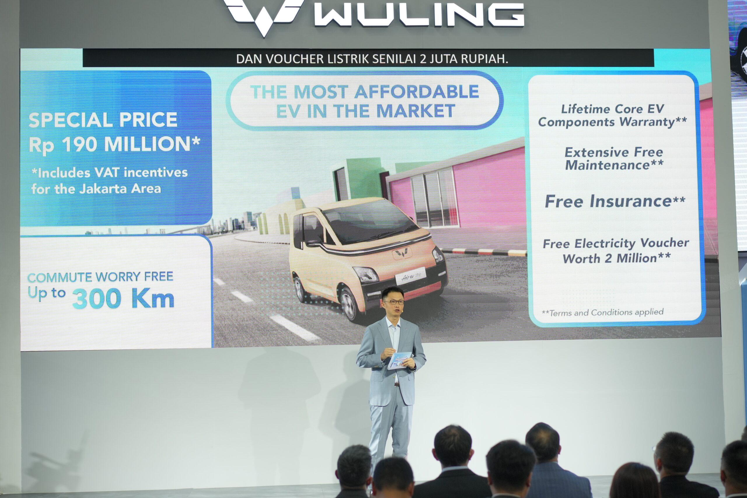 Wuling Air ev Lite Long Range Bisa Meluncur hingga 300 Km, Harga Rp 190 Jutaan