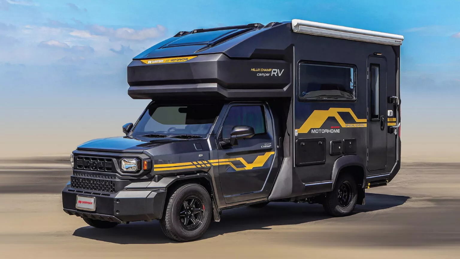 Toyota Hilux Champ Motorhome, Pikap Disulap Jadi Hotel Berjalan