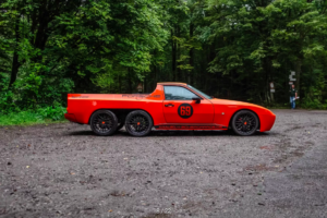 Porsche 944 Menjadi Pikap 6 Roda