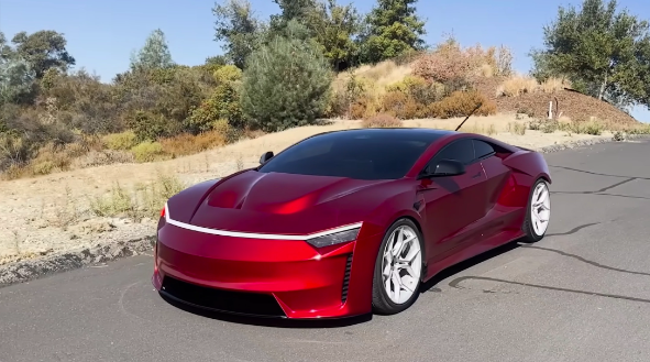 Pria Ini Sulap Tesla Rongsokan Jadi Mobil Listrik CyberRoadster