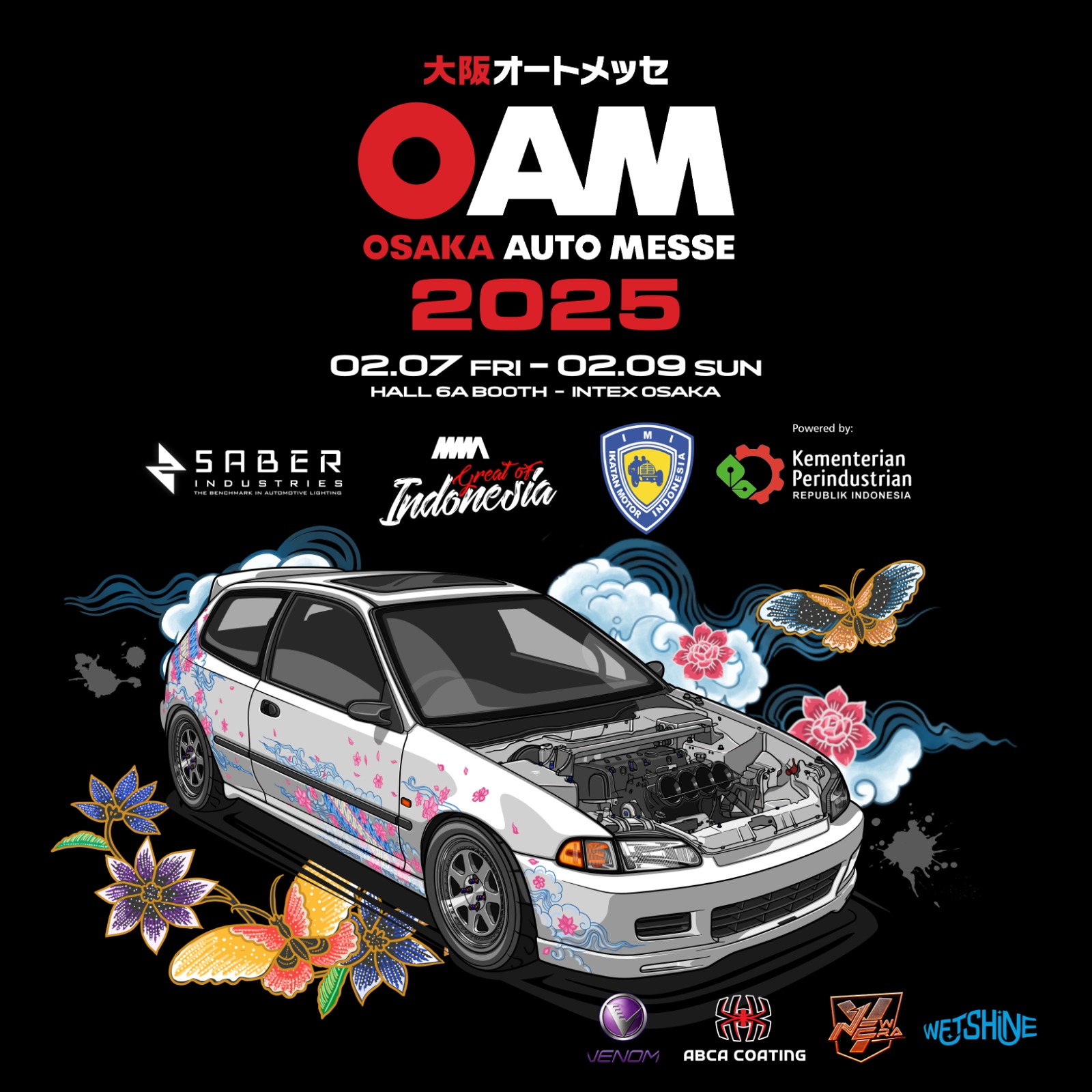 Key Visual NMAA Great of Indonesia Osaka Auto Messe 2025