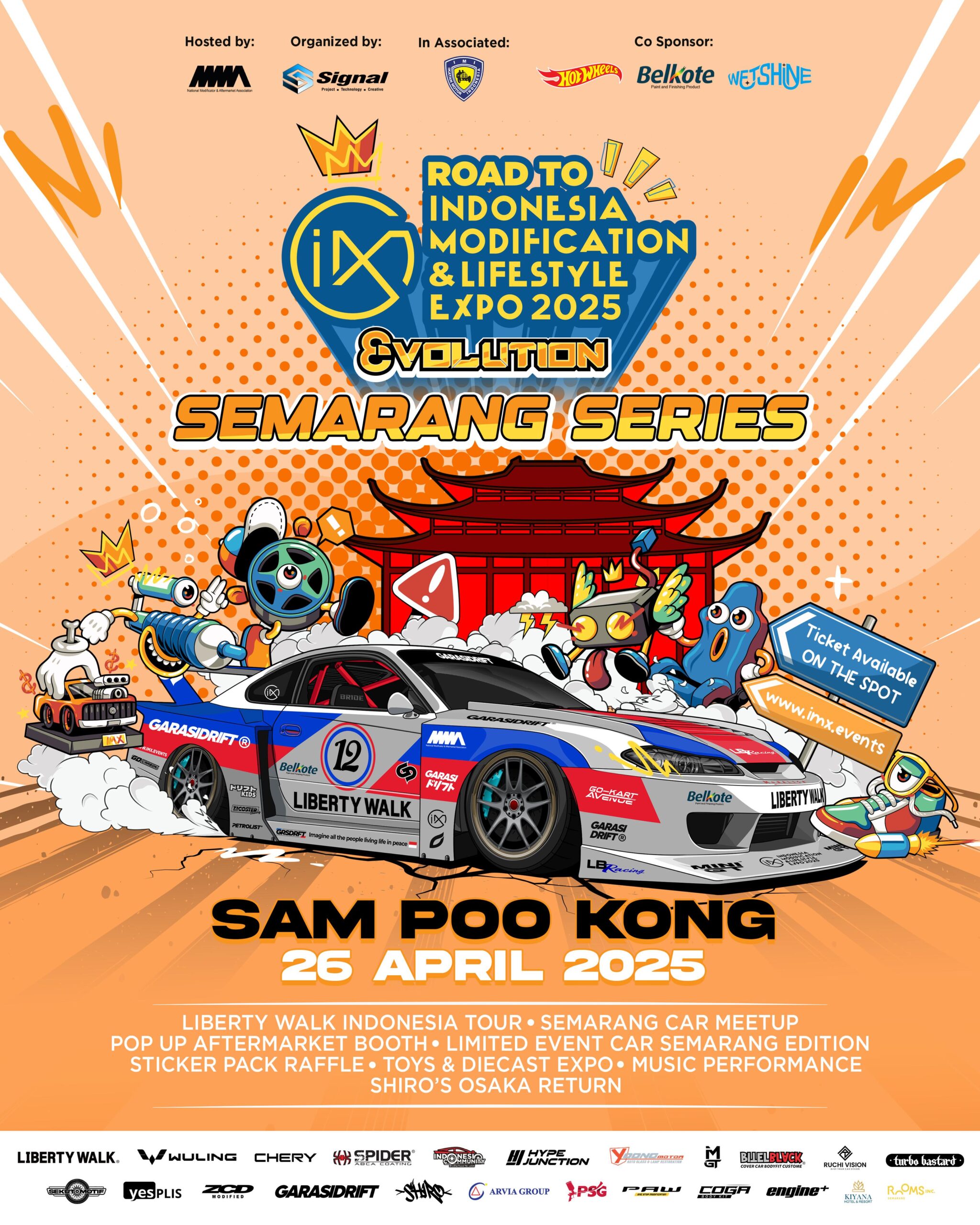Tiket Presale Ludes! Liberty Walk Jepang dan Puluhan Mobil Keren Dipastikan Hadir di Sam Poo Kong