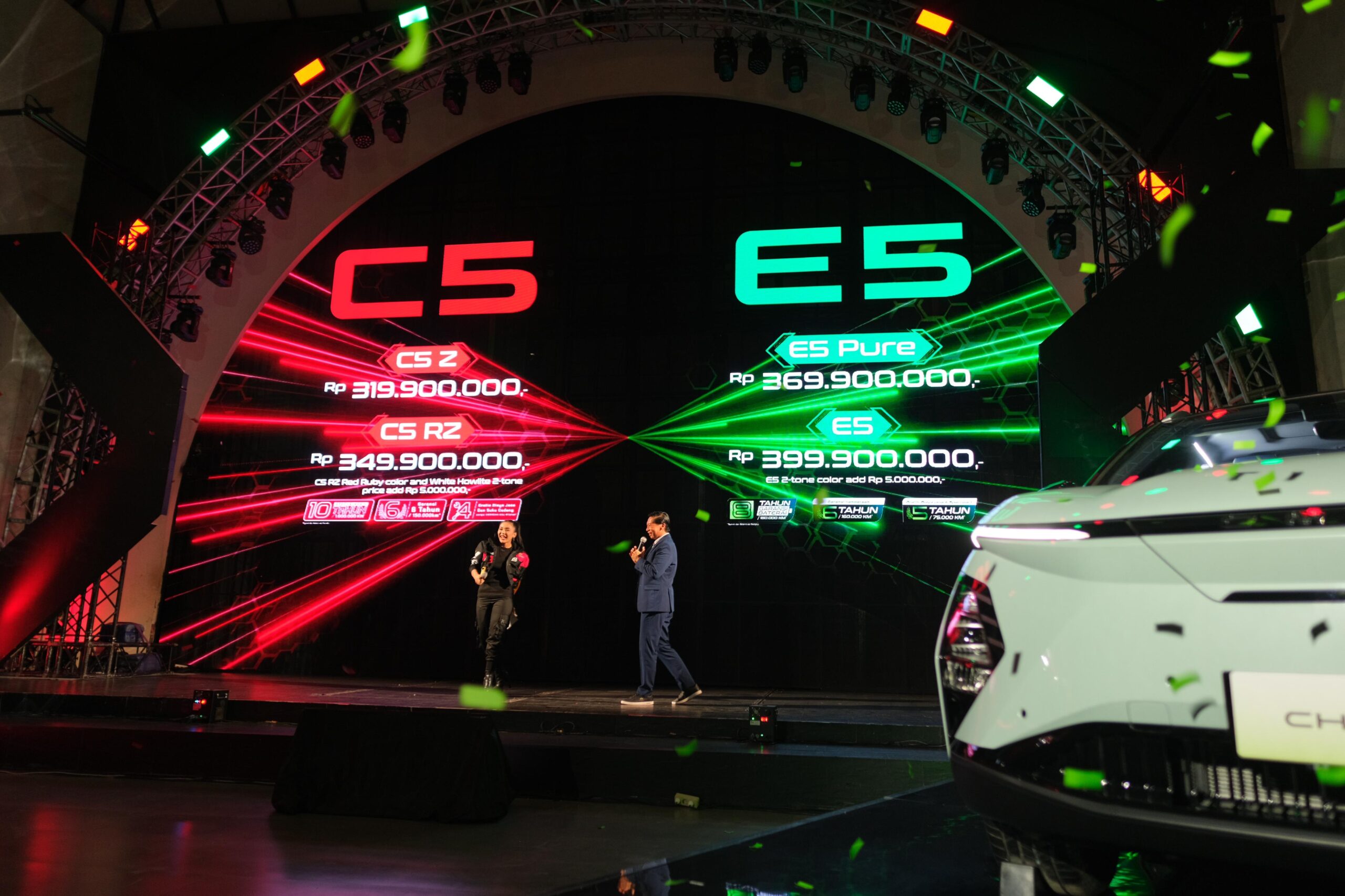Chery Luncurkan Model Terbaru C5 & E5 di Indonesia: Perpaduan Inovasi Futuristik dan Teknologi Ramah Lingkungan